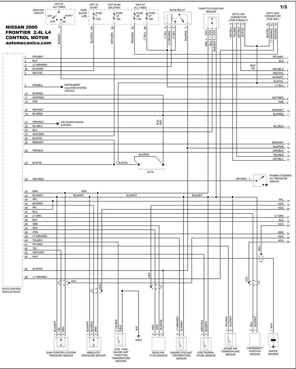 Diagrama electrico nissan maxima 2000 #8