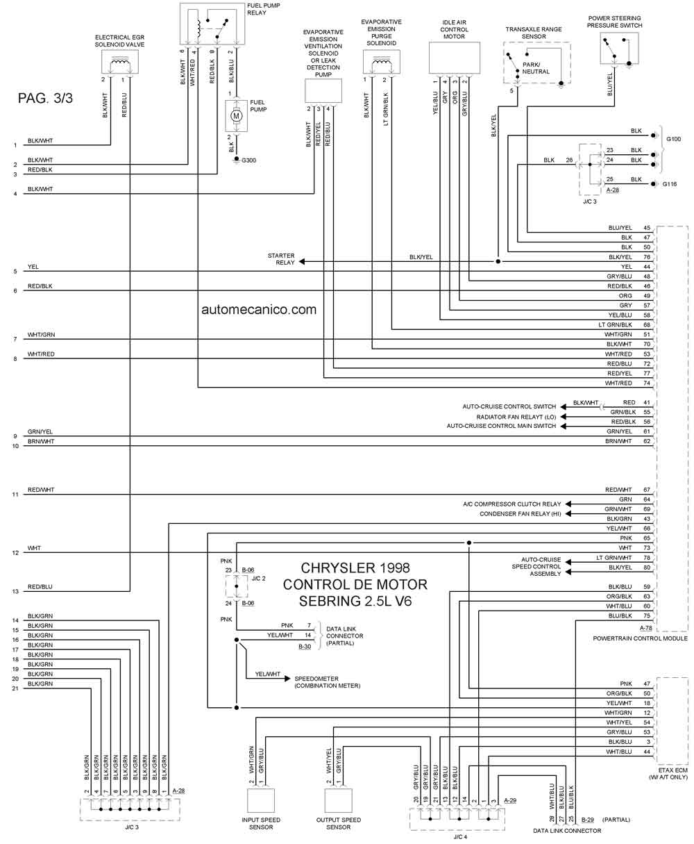Chrysler 1998 Diagramas Esquemas Graphics vehiculos motores