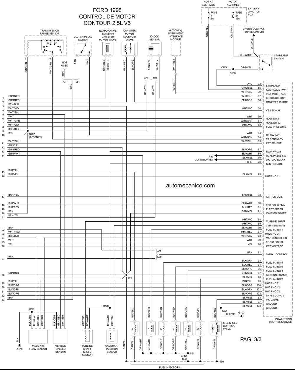 Diagramas electricos automotrices ford #6