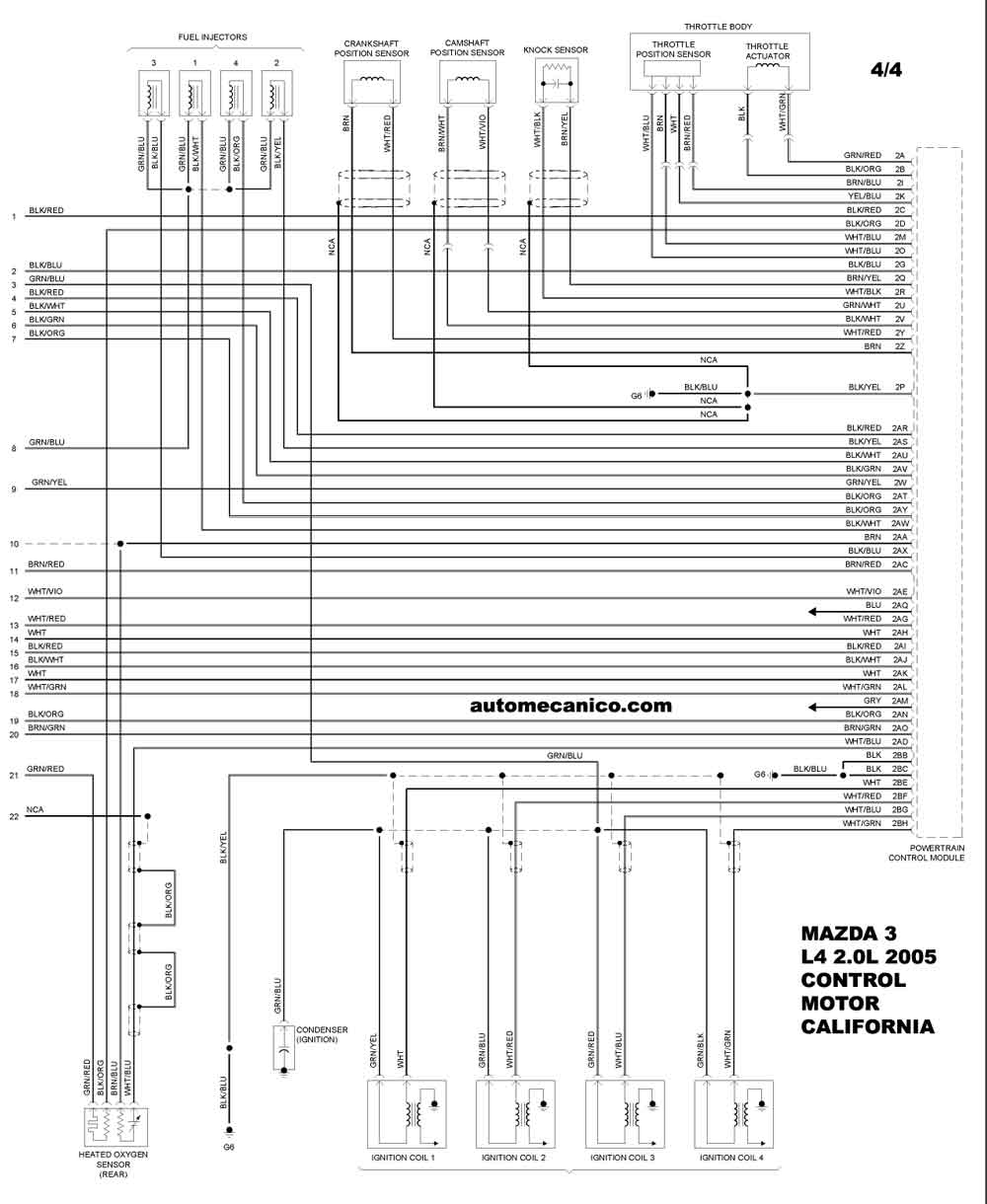 Mazda 2005 Diagramas Esquemas Graphics vehiculos motores