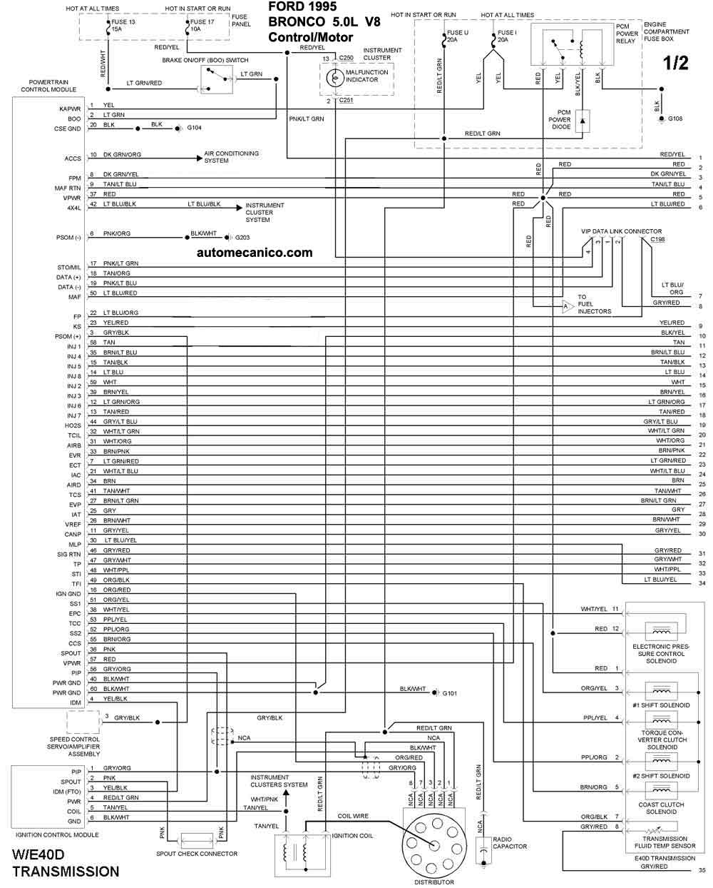 Diagrama transmision ford bronco #7