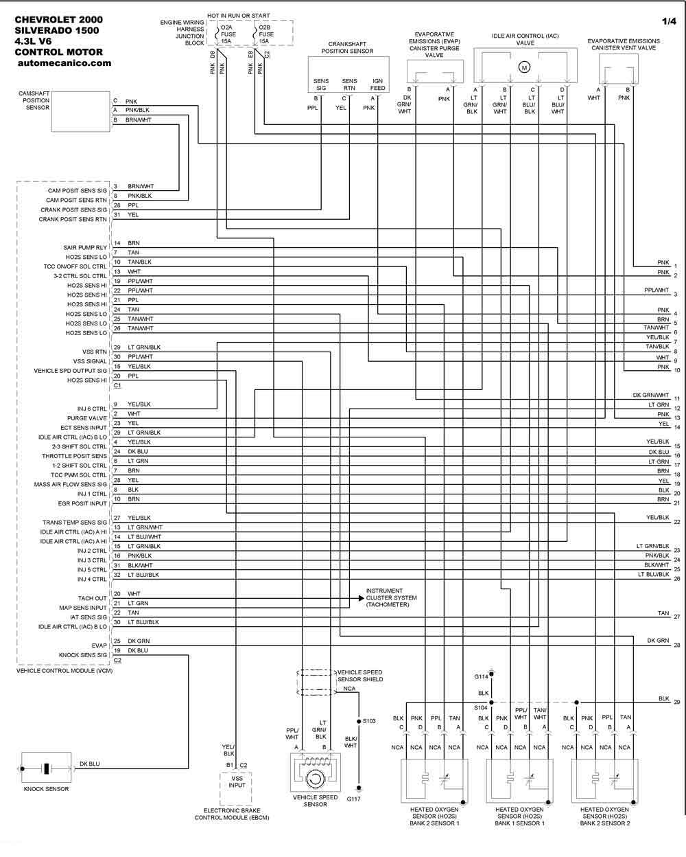 Chevrolet Diagramas Control Del Motor Graphics Esquemas